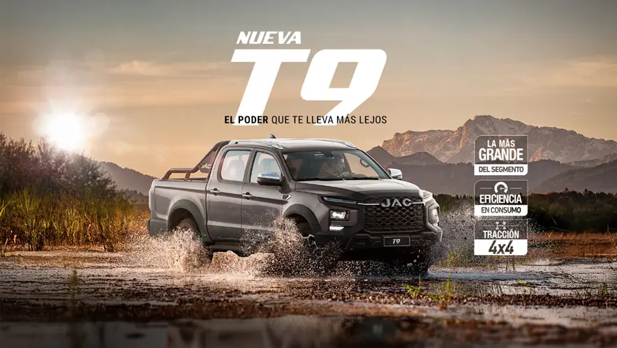 En JAC presentamos la nueva Pick-Up T9 4x4: eficiencia, tecnología y poder que te lleva más lejos